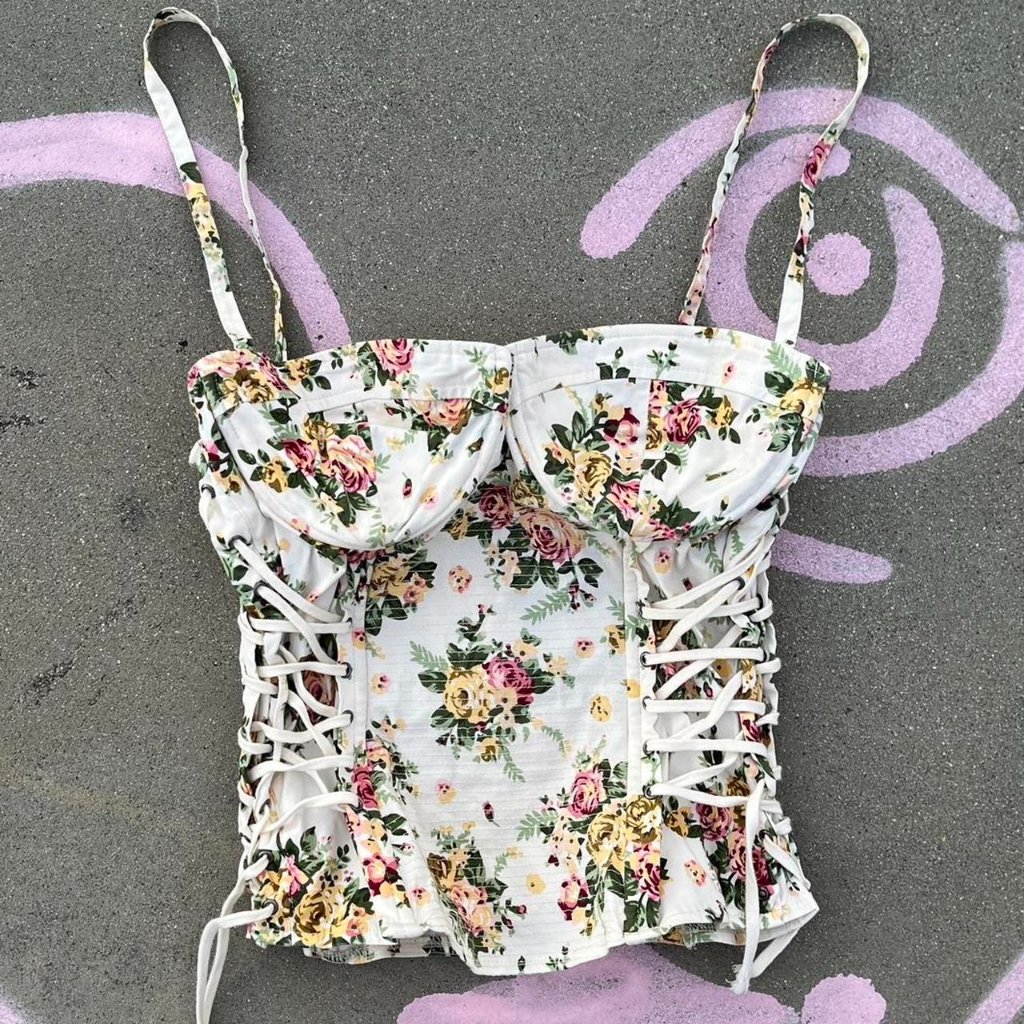 Cutee Top Shop Women’s Floral Corset Size 6